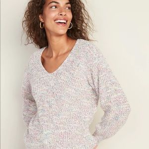 Old Navy Rainbow Shaker Stitch Sweater